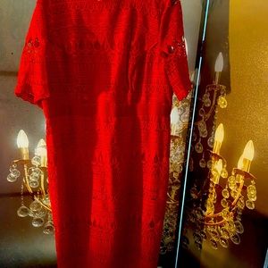 Red lace Dress